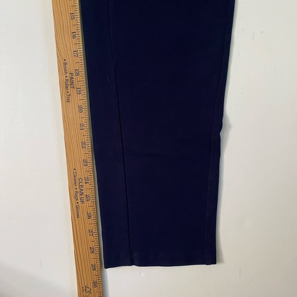T by Talbots Activewear Yoga Tech Bootcut Pants Women Size Small Navy Dark Blue - Picture 6 of 14